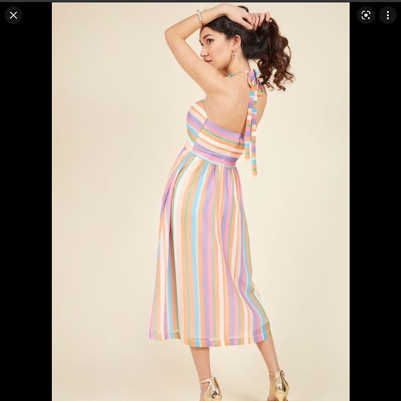 🌈Purposefully Piquant Rainbow Dress🍭 - Picture 4 of 17